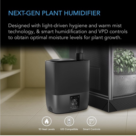 AC Infinity Black Humidifier with Display - Picture 3 of 8